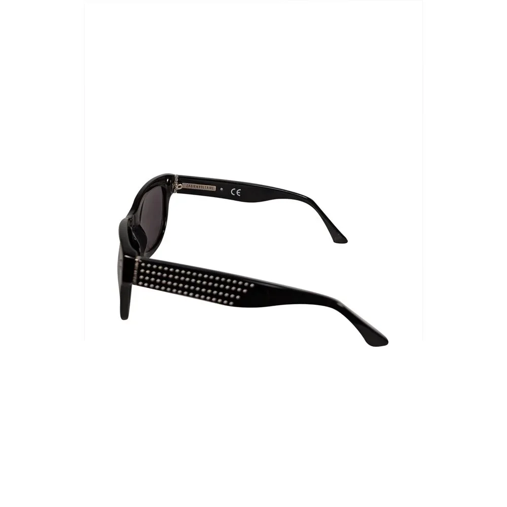 Zadig & Voltaire - Black Silver Studded Trim Sunglasses